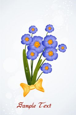 وکتور دسته گل آبی وکتور گلفروشی وکتور بک گراند