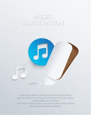 وکتور  استودیو صدابرداری وکتور آیکن فایل موسیقی