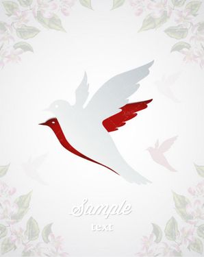 وکتور  پرنده  وکتور کادر گل وکتور حاشیه گل