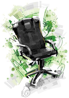 وکتور  صندلی چرخ دار وکتور صندلی اداری