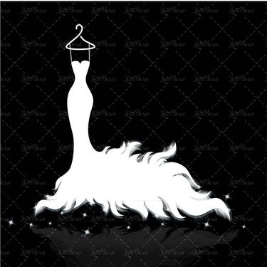 وکتور لباس عروس وکتور نور سفید وکتور مزون عروس