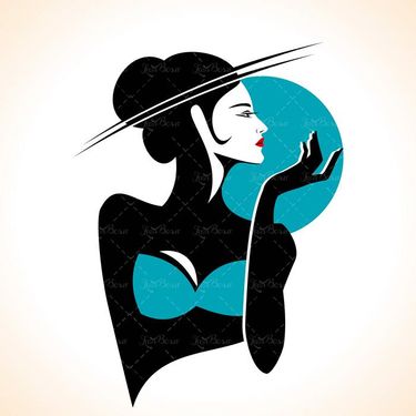 وکتور مدل موی زنانه وکتور سالن آرایش وکتور میکاپ5