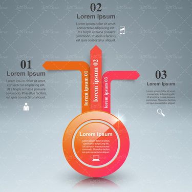 وکتور اینفوگرافی سه بعدی وکتور اینفوگرافی گرافیکی