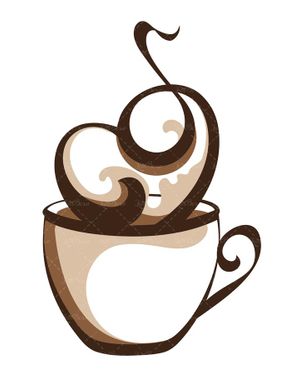 وکتور دانه های قهوه وکتور فنجان قهوه وکتور کافی شاپ4