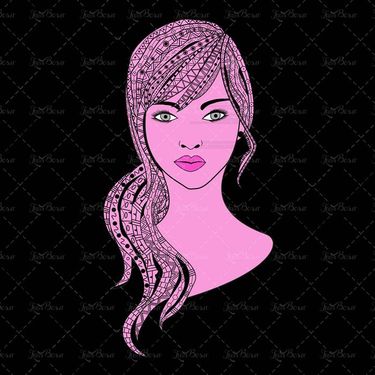 وکتور مدل مو وکتور سالن آرایش و زیبایی وکتور میکاپ 8