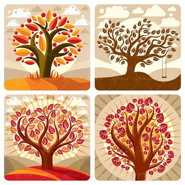 وکتور درخت وکتور ابر وکتور لوگو درخت وکتور تاب بازی