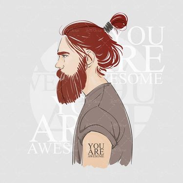 وکتور  مدل موی دم اسبی وکتور آرایشگاه مردانه وکتور موی مردانه