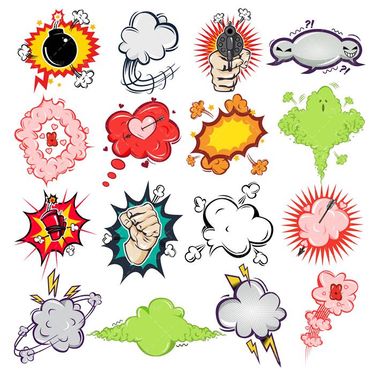 وکتور دود انفجار وکتور ابر وکتور مواد منفجره وکتور رعد و برق