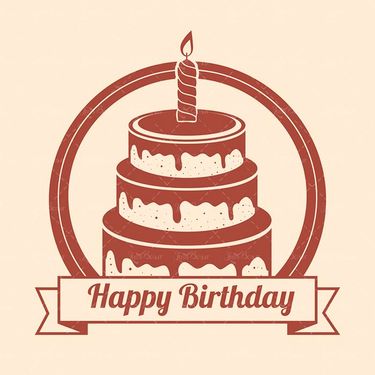 وکتور کیک خامه ای  وکتور قنادی وکتور جشن تولد3