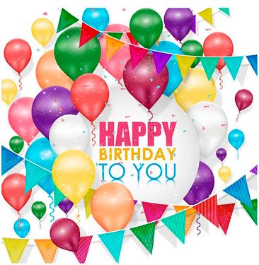 وکتور بادکنک رنگی وکتور شادی وکتور شرشره 5