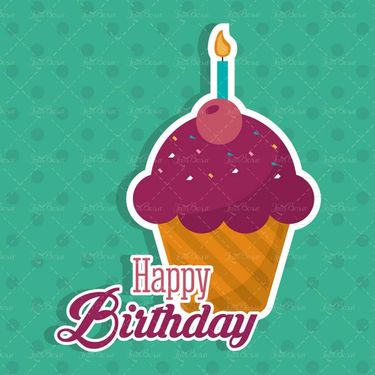 وکتور کیک خامه ای وکتور قنادی وکتور جشن تولد وکتور شادی66