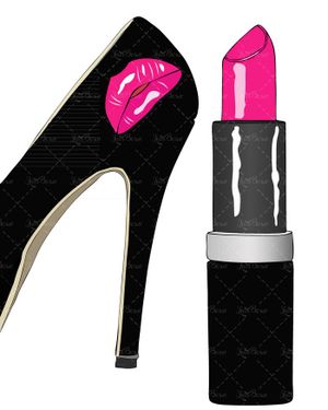 وکتور کفش مجلسی وکتور رژلب وکتور لوازم آرایشی