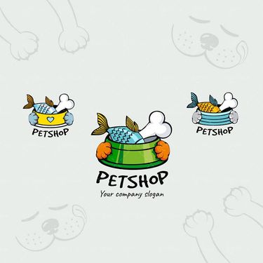 وکتور فروشگاه حیوانات وکتور غذای سگ وکتور استخوان