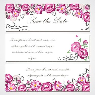 وکتور حاشیه گل وکتور کارت دعوت وکتور کارت عروسی 55