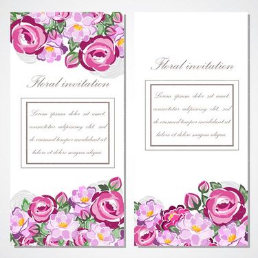 وکتور حاشیه گل وکتور کارت دعوت وکتور کارت عروسی 56