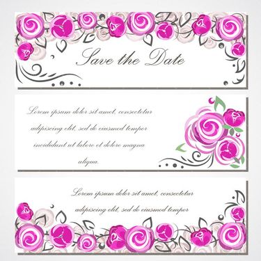 وکتور گل رز صورتی وکتور گل و بوته وکتور حاشیه گل1