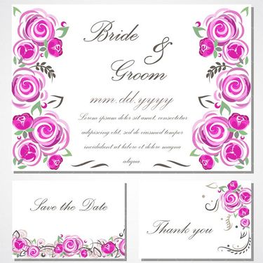 وکتور گل رز صورتی وکتور گل و بوته وکتور حاشیه گل22