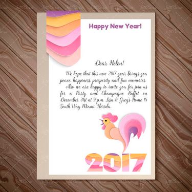 وکتور سال جدید میلادی وکتور سال 2017 وکتور لوگو خروس3