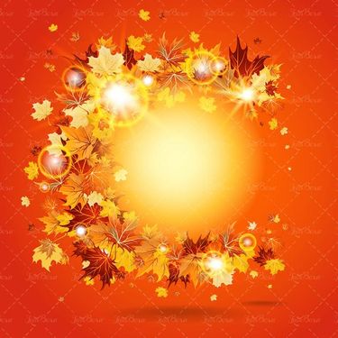 وکتور برگ زرد وکتور حاشیه گل وکتور جلوه نور وکتور پاییز1