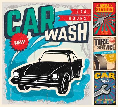 وکتور کارواش وکتور نازل بنزین وکتور تعمیرگاه خودرو