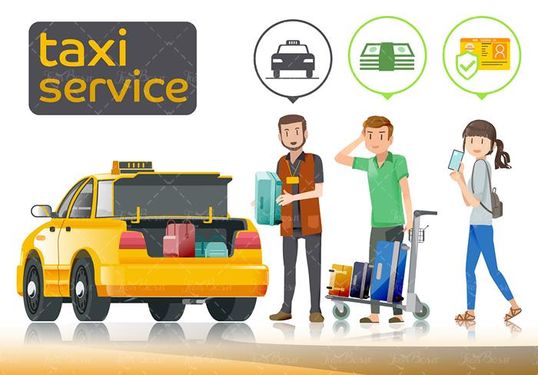 وکتور تاکسی سرویس وکتور آژانس وکتور تاکسی زرد