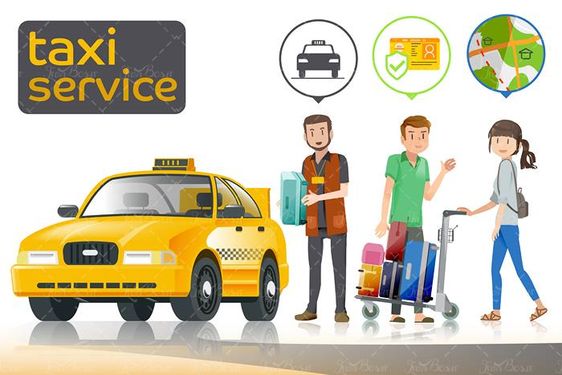 وکتور تاکسی سرویس وکتور آژانس وکتور تاکسی زرد1