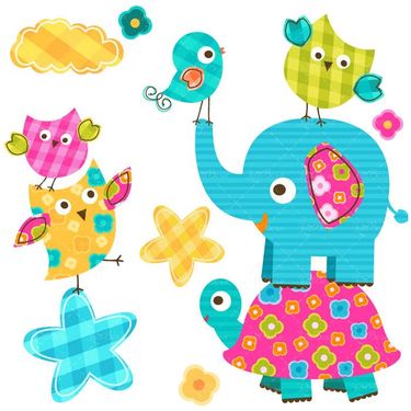 وکتور نقاشی کودکانه وکتور فیل وکتور لاکپشت