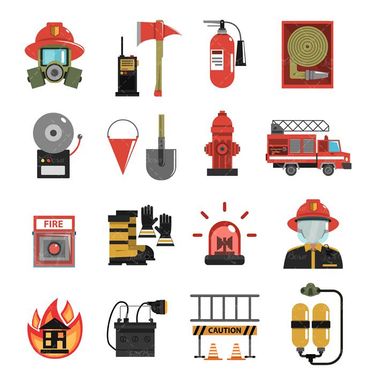 وکتور تجهیزات آرایشگری وکتور آژیر خطر وکتور کپسول اکسیژن