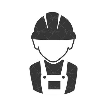 وکتور کارگر ساختمانی وکتور لباس کار وکتور کلاه ایمنی کار