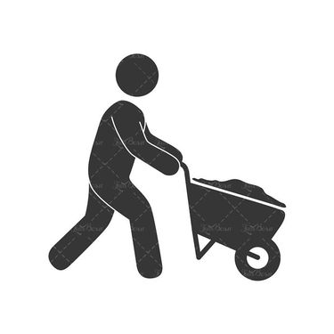 وکتور کارگر وکتور فرغون وکتور خاک برداری وکتور تجهیزات کار