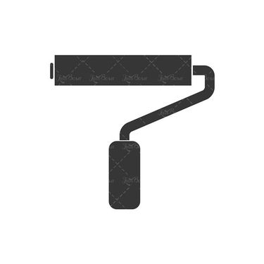 وکتور  قلطک رنگ کردن دیوار وکتور ابزار نقاشی ساختمان