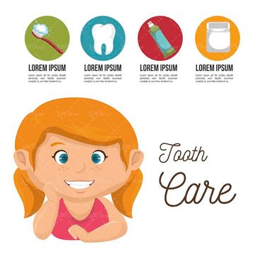 وکتور اینفوگرافی دندان وکتور دندان پزشکی وکتور لوگو دندان