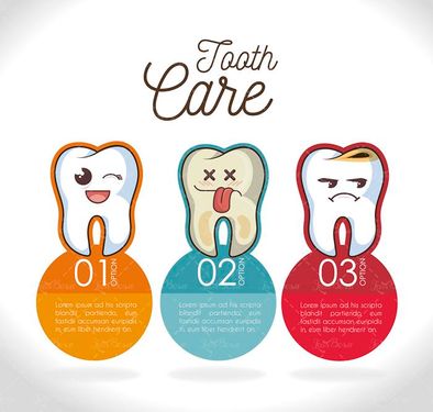 وکتور دندان سالم  وکتور دندان پزشکی وکتور اینفوگرافی دندان