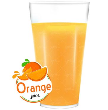 وکتور لیوان آب میوه وکتور آبمیوه طبیعی وکتور برچسب گرافیکی آب میوه