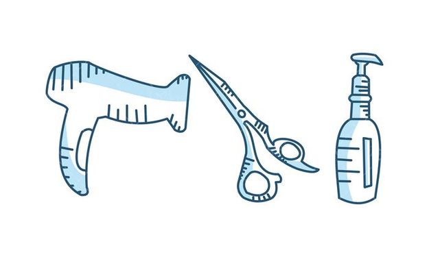 وکتور ابزار سلمانی وکتور تجهیزات آرایشگاه وکتور قیچی1