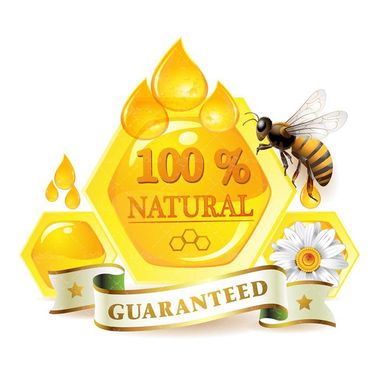 وکتور لوگو تولید عسل وکتور زنبور عسل وکتور لوگو عسل 100 درصد طبیعی