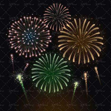 وکتور آتش بازی وکتور نور رنگی وکتور جلوه نور 2