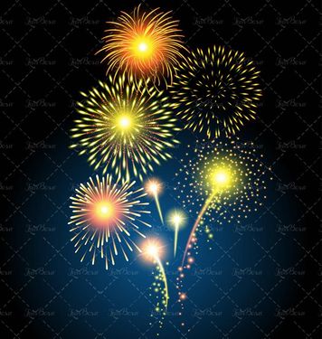 وکتور آتش بازی وکتور شادی وکتور نور گرافیکی