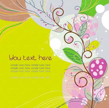 وکتور گل بوته  وکتور برگ وکتور بکگراند گل2