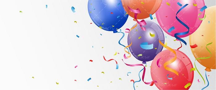 وکتور بادکنک رنگی وکتور شادی وکتور کاغذ رنگی 89