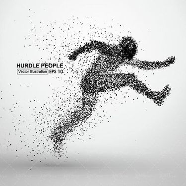 وکتور ورزش وکتور ورزش دو و میدانی وکتور دو با مانع1