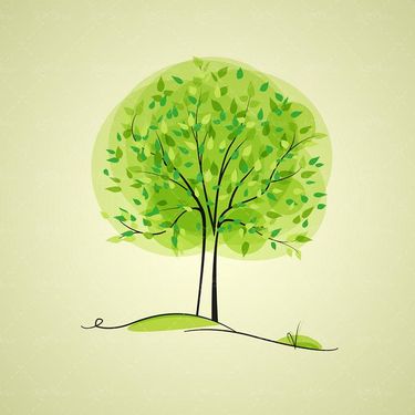 وکتور لوگو درخت وکتور درخت سرسبز وکتور درخت بهار2