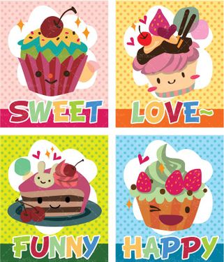 وکتور شیرینی خامه ای وکتور کیک خامه ای وکتور شیرینی پزی66