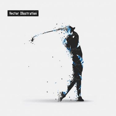 وکتور گلف وکتور چوب گلف وکتور ورزش گلف