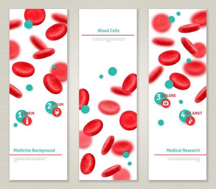 وکتور سلول های خون وکتور پزشکی وکتور آزمایش خون