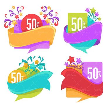 وکتور لیبل سه بعدی  وکتور برچسب گرافیکی7