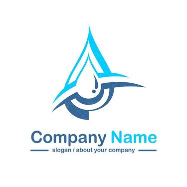 وکتور لوگو آب وکتور قطره آب وکتور تصفیه آب4