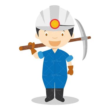 وکتور کارگر ساختمانی  وکتور کلاه ایمنی کار وکتور کلنگ