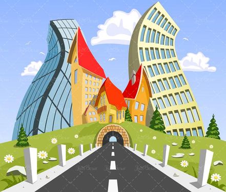 وکتور شهر وکتور برج وکتور ساختمان وکتور تونل