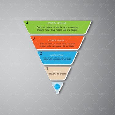 وکتور لیبل رنگی وکتور اینفوگرافی گرافیکی وکتور برچسب6